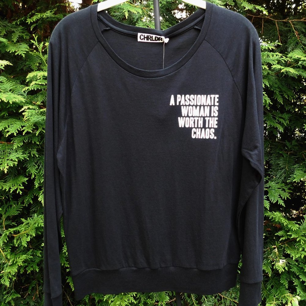 CHRLDR Lightweight Chaos Graffic Tee NWT